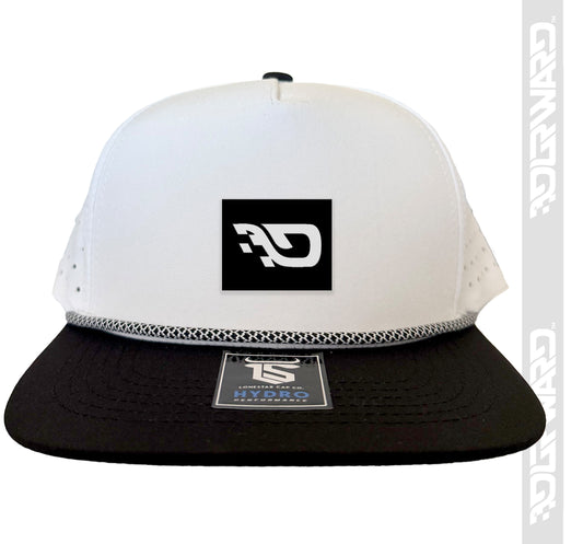 White/Black Performance Rope Hat